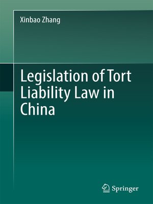 cover image of Legislation of Tort Liability Law in China